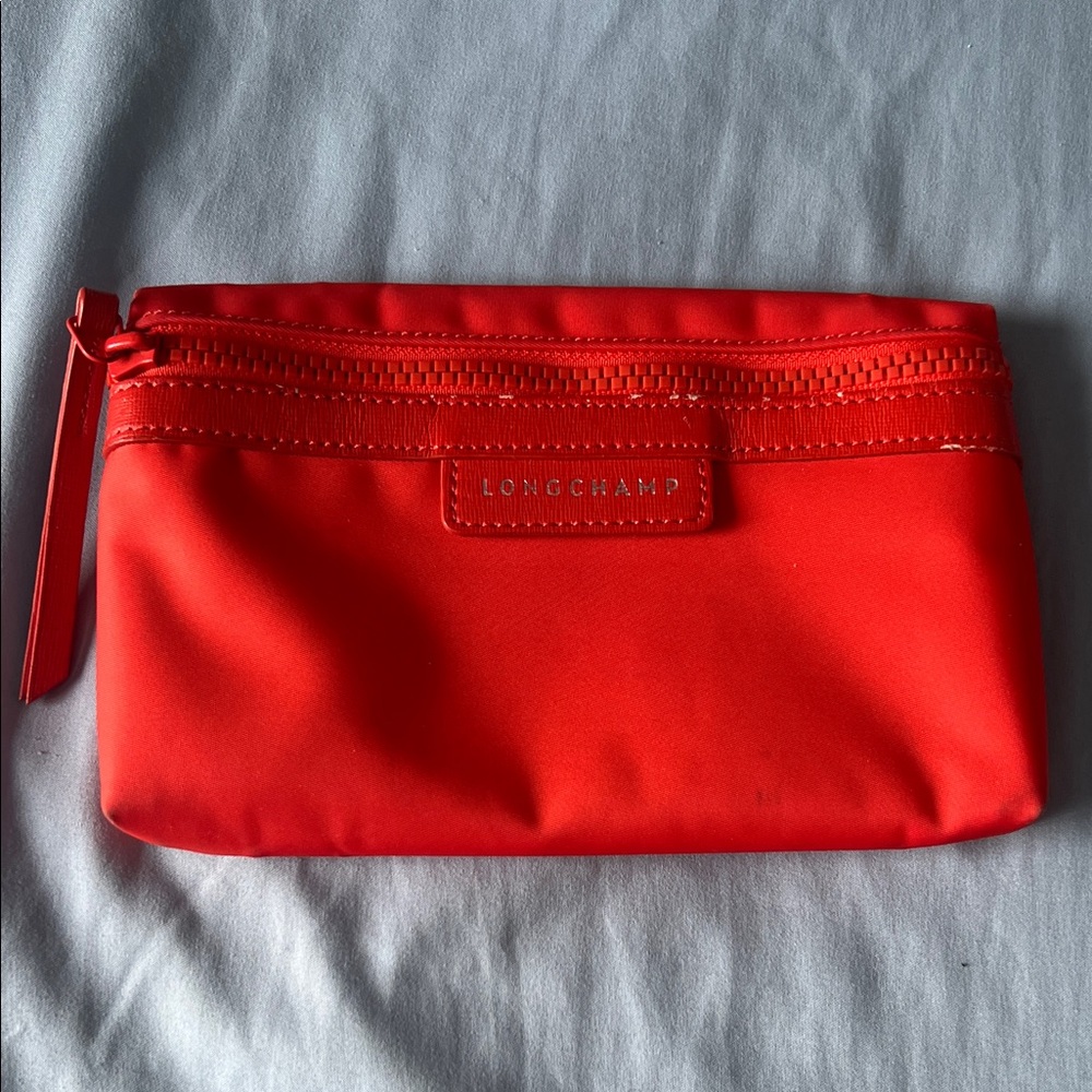 Longchamp Red Cosmetic Bag